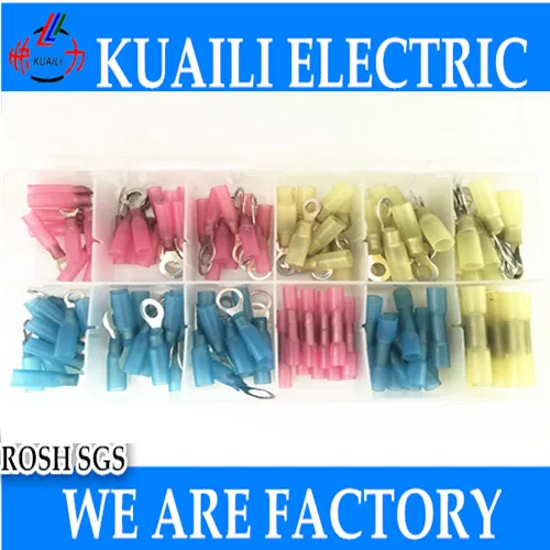 

180pcs Heat Shrinkable terminals Electrical Interconnect Heat Shrinkable Tubing