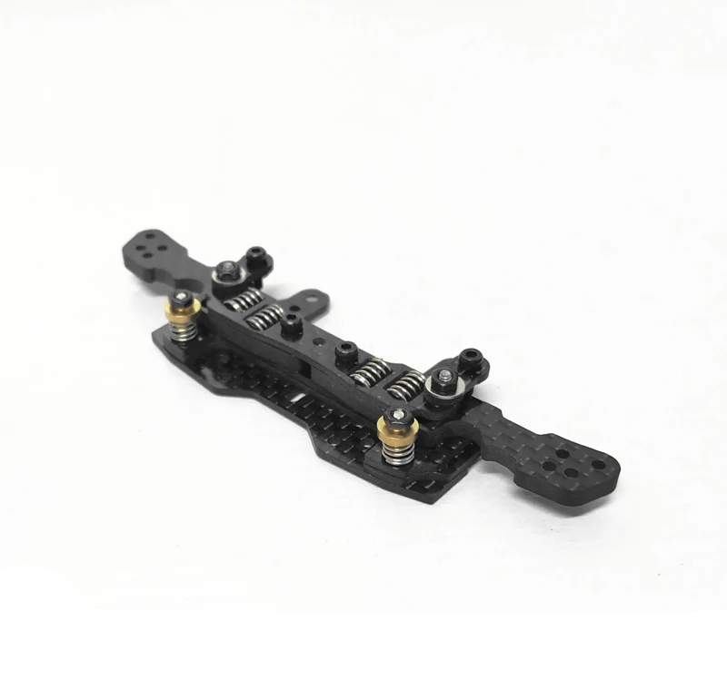 

1PC 3mm Carbon Fiber 4 Straight Spring Faucet Front Bracket w/ Limit Function Up Down Activities for RC Tamiya Mini 4WD Car DIY