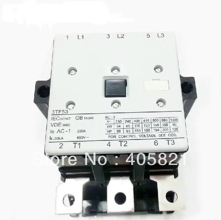

CJX1-205(5322) AC contactor magnetic contactor 2NO+2NC 205A