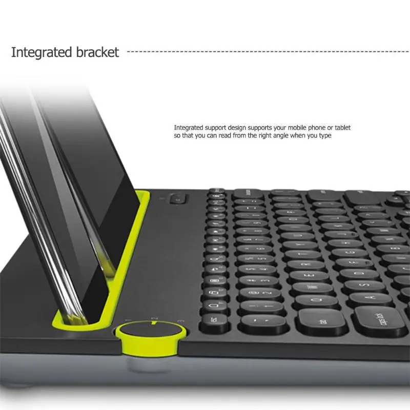 Многоуровневая bluetooth-клавиатура для мобильного телефона logitech K480, портативный держатель для телефона, мини-клавиатура для Windows MacOS, iOS, Android, накладки для телефонов