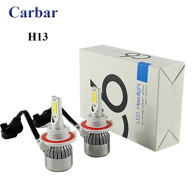 Led Replacement Headlight Bulbs >> C6 H13 Led Headlight Bulbs Conversion Kit 36w 3800lm H13 Hi Lo Led Led Replacement Headlight Bulbs >> C6 H13 Led Headlight Bulbs Conversion Kit 36w 3800lm H13 Hi Lo Led