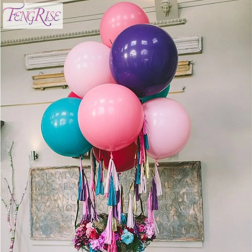 FENGRISE-36-Inch-Transparent-Clear-Latex-Balloons-Wedding-Bouquets-Big-Ball-Birthday-Party-Decoration-Valentines-Day