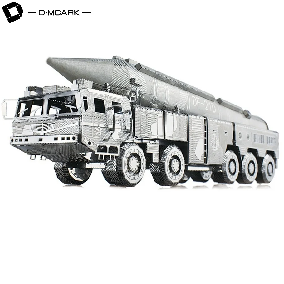 

D-Mcark 3D Metal Puzzle Model Toys DIY Puzzles Jigsaw For Adult Birthday Gift Metal Sheets Construction Missile Truck ATGM