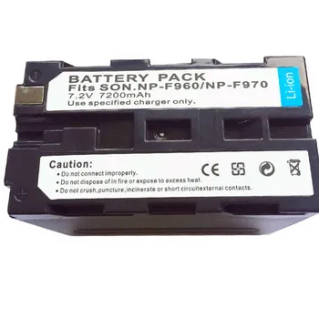 

7.2V 7200mAh NP-F960 NP-F970 batteries / NP F960 battery For Sony NP-F550 F550 NP-F770 NP-F750 F960 F970 10pcs/lot