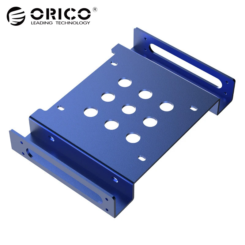 

ORICO AC52535-1S 5.25-Inch Drive Bay to 3.5-Inch Hard Drive Rack SSD Solid Drive Aluminum Bracket - Blue