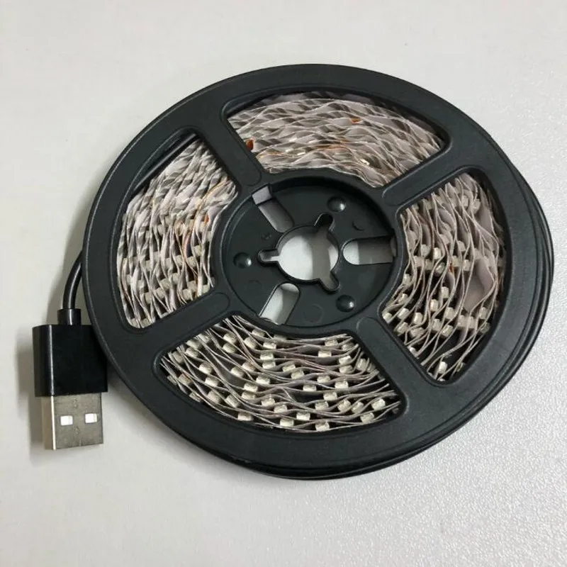 5 в USB кабель Светодиодная лента лампа SMD 3528 0 м 1 2 3 4 10 рождественские гибкие