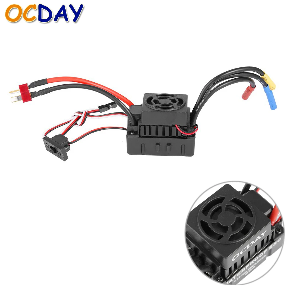 OCDAY Sensorless Brushless Waterproof 60A ESC for 1/10 RC Car Truck