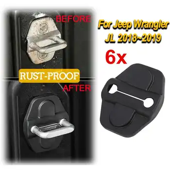 

ABS Door Lock Protective Cover for Jeep for Wrangler JL 2 4 Door 2018-2019 Accessories Car Interior Parts Anti-rust Cover