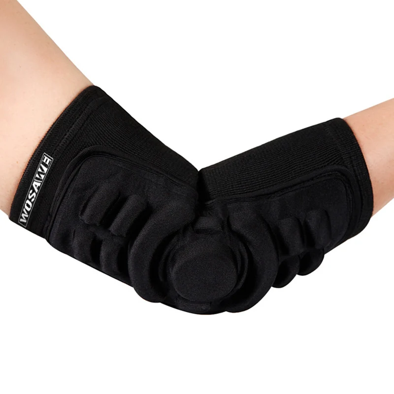 WOSAWE Outdoor Sports Basketball Skiing Elbow Knee Pads Riding Bike Arm Protector Silicone Elbow Protector Guards