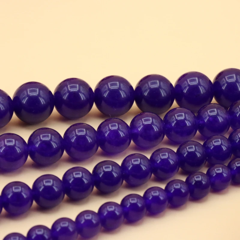 Purple crystal round 4/6/8/10/12/14mm loose beads 15 inch dimension
