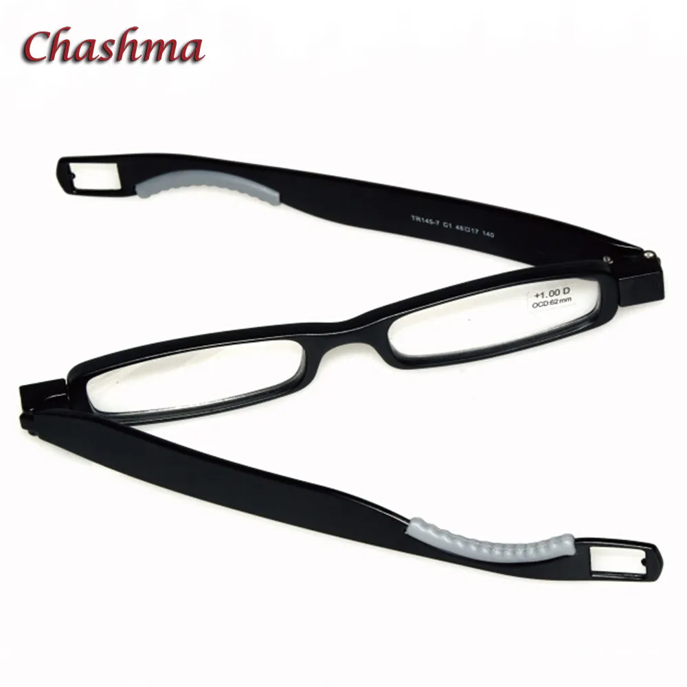 Chashma брендовые Модные TR90 качественные мужские Оптические очки, вращающиеся на 360 градусов, тонкие очки для чтения с чехлом для женщин