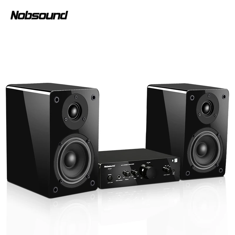 Nobsound PM18 Wood 60W 1 Pair 4 inches Woofer Bookshelf Speakers 2.0 HiFi Column Sound Combination Home Professional speaker Nobsound PM18 Wood 60W 1 Pair 4 inches Woofer Bookshelf Speakers 2.0 HiFi Column Sound Combination Home Professional speaker