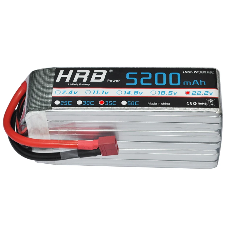 

HRB RC Lipo 5S Battery 18.5V 5200mAh 35C Max 70C Airplane Drone AKKU Bateria For FPV Helicopter Car Boat Multicopter Quadcopter