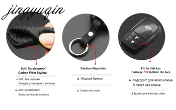 Keyforkess Cover per chiave a distanza in Silicone al carbonio per Toyota CHR Land Cruiser 200 Avensis Auris Corolla custodia per portachiavi a 2 e 3 pulsanti - Jingyuqin Cover per chiave a distanza in Silicone al carbonio per Toyota CHR Land Cruiser