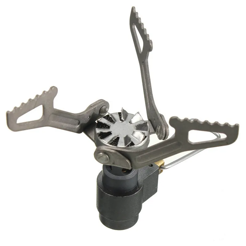 Портативная Сверхлегкая стальная мини плита для кемпинга газовая Бутановая