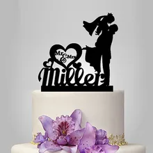 Настоящий перфорированный индивидуальный акриловый свадебный день свадебный торт Топпер/Свадебный стенд/Свадебные украшения/Пользовательский Топпер