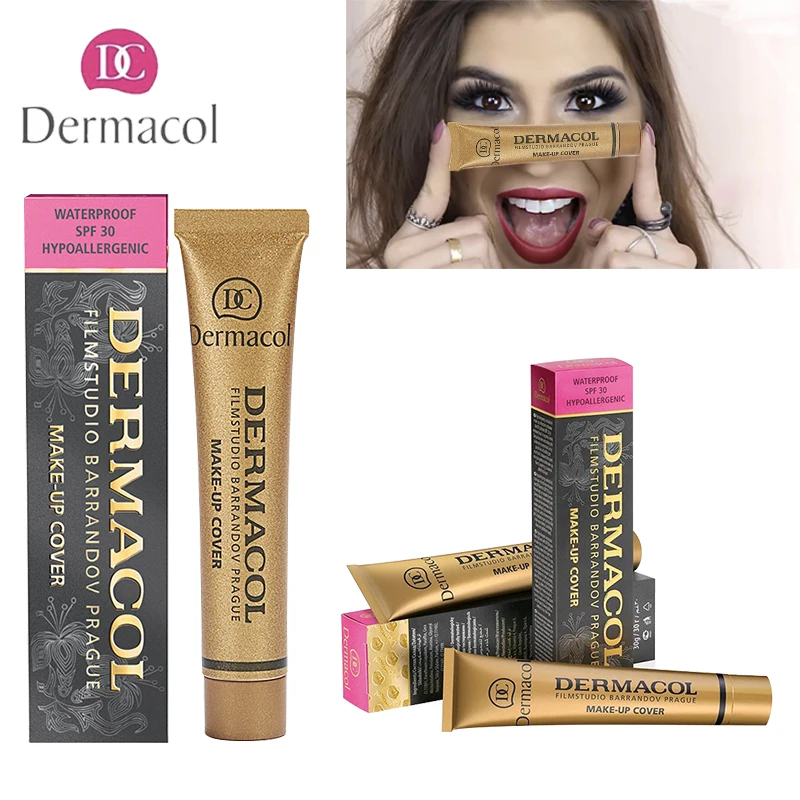 

Dermacol Base Makeup 100% Original Cover 30g Primer Concealer Cream Professional Dermacol Make up Foundation Contour Palette