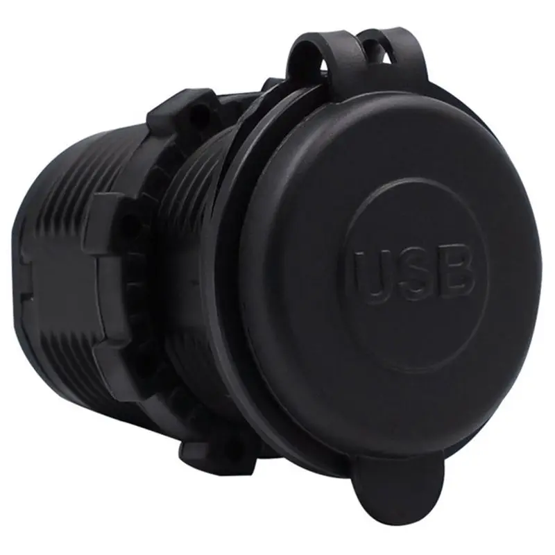 Universal Blue LED Light Car Charger 4.2A Dual USB Vehicle DC12V 24V Waterproof Charger 2 Port