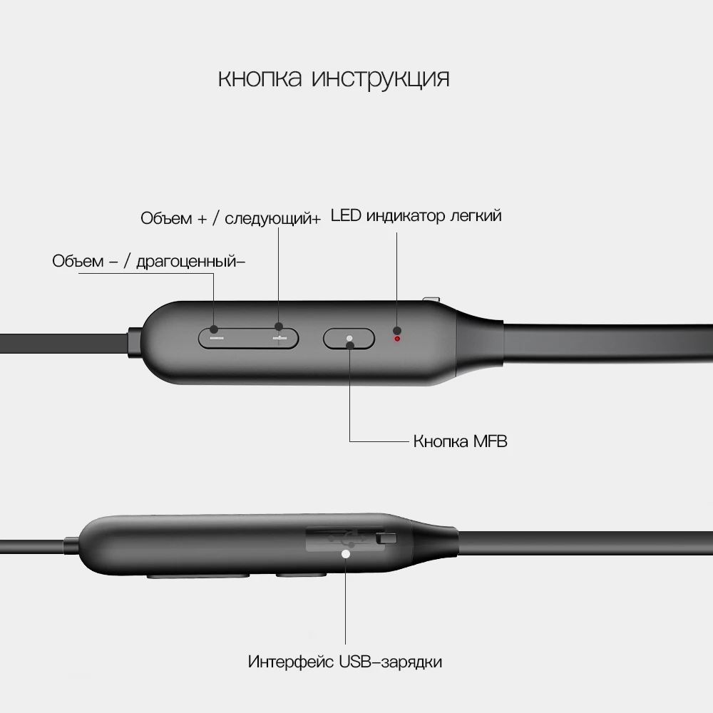 DACOM L06 мини Bluetooth гарнитура с шейным ободом стерео наушники беспроводные наушники с микрофоном для бега спорт