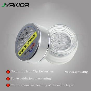 

Jyrkior Mini Lead-Free Soldering Iron Tip Refresher Resurrection Cream Clean Paste for Oxide Soldering Tips Cleaning Tool