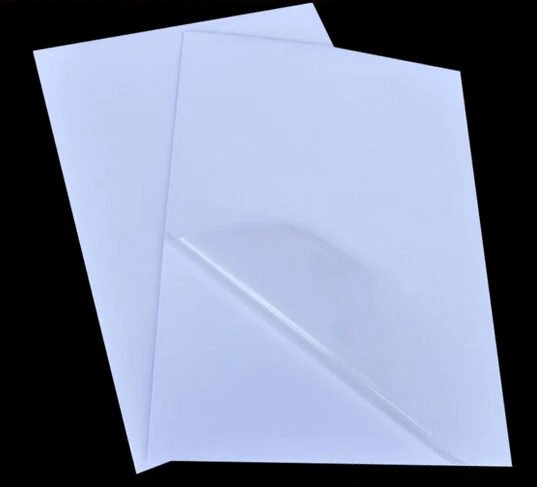 

50 sheets tear resistant water/oil proof A4 blank label 50 micron clear transparent PET sticker sheets for Laser Printer