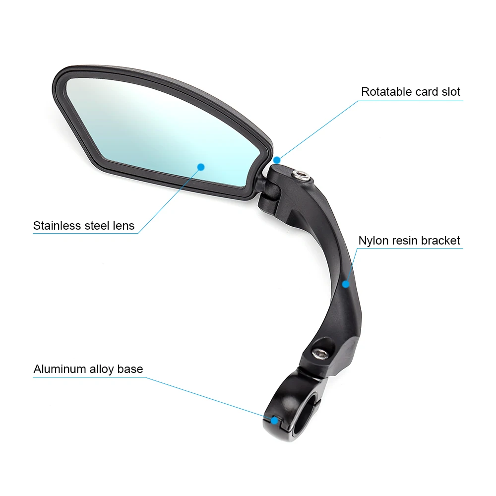 Bicycle Mirror MTB Road Bike Rear View Mirror Cycling Handlebar Back Eye Blind Spot Mirror Flexible Safety Rearview Bike Mirrors Bicycle Mirror MTB Road Bike Rear View Mirror Cycling Handlebar Back Eye Blind Spot Mirror Flexible Safety Rearview Bike Mirrors