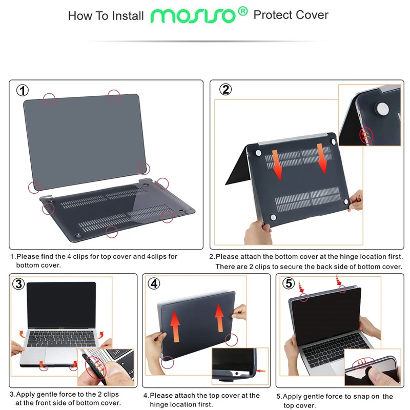 MOSISO чехол для ноутбука для нового MacBook Air 13 Чехол с клавиатурой прозрачный кристально Матовый Жесткий чехол для macbook A1932