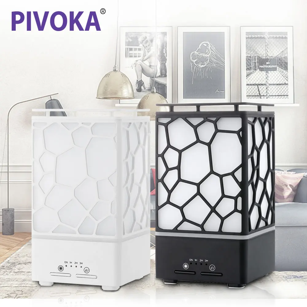 

PIVOKA Aroma Ultrasonic Humidifier Air Led Night Lights humidificador Aromatherapy Essential Oil Diffuser For Home Office SLF