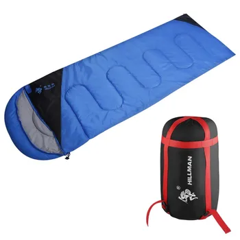 

Hillman Outdoor Sleeping Bag Envelope Type Light Weight Portable Camping Bag Two Colors for Ourdoor Activities Washable