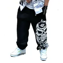 2017 mode Herren Biker Hosen Lose Jogginghose Harem Hosen Mann Hip Hop Swag Kleidung Männer Grau Schwarz