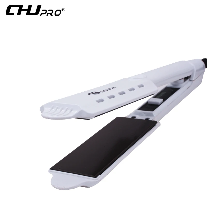 

White Fast Professional Hair Straighteners Flat Iron Ceramic Heating Plated Styling Tool chapinha para cabelo