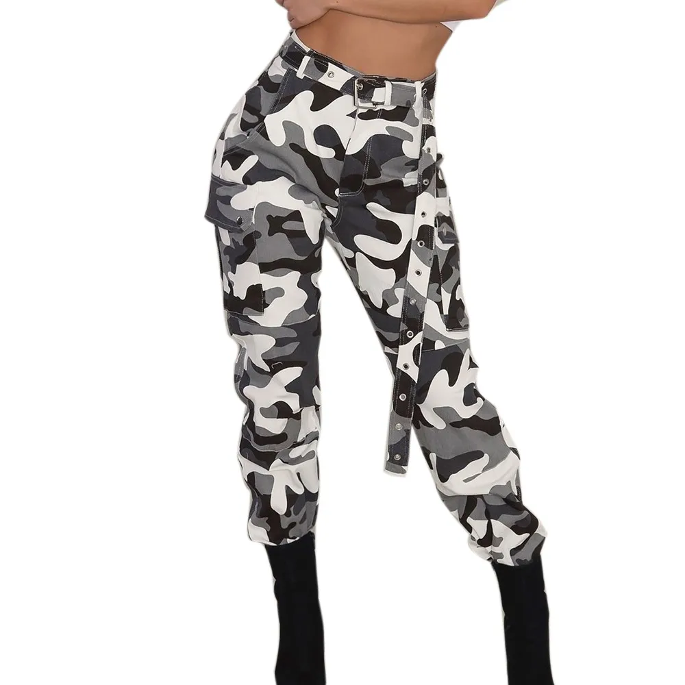 ladies camouflage cargo pants