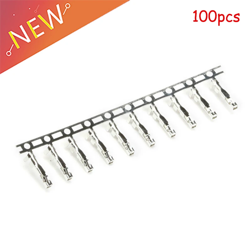 

100pcs/lot JST Female Connector Terminal Plug Connectors Wire Cable Housing Female Crimp Pins