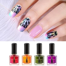 BORN PRETTY, глянцевое верхнее покрытие с градиентом, 6 мл, Фиолетовый лак для ногтей, специально для ногтей, штамповка, дизайн изображений, лак для ногтей