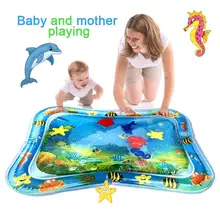 Venda quente do bebê crianças tapete de jogo de água inflável infantil barriga tempo playmat criança para o bebê diversão atividade centro de jogo dropshiptslm1(China)