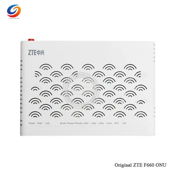 

30pcs ZTE F660 2POTS+4LAN+1USB+1WiFi GPON ONU Compatible FTTH Fiber Optical Network router free shipping