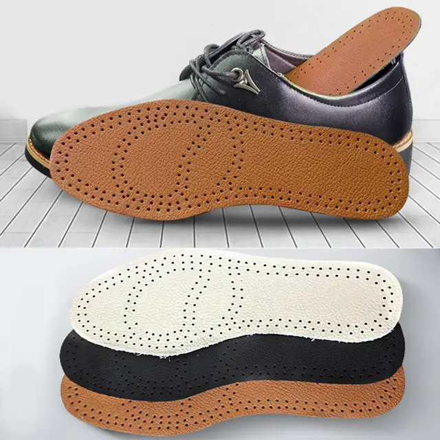 Ultra Thin Breathable Deodorant Leather Insoles Pigskin Instantly Leather Insoles Pigskin Instantly