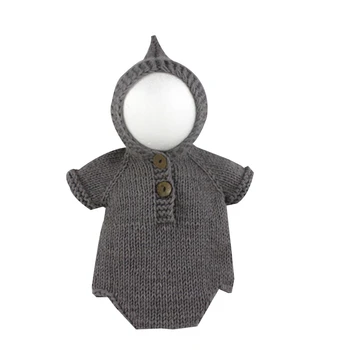 

Newborn Photography Props Crochet Baby Hat Handmade Newborn Props Baby Bonnet Infant Newborn Studio Photo Shoot Prop Winter