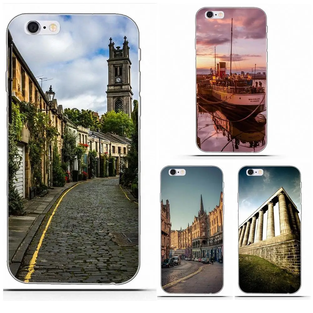 Мягкий чехол Coque Cover путешествия над эдинбургом для Huawei G8 Honor 5C 5X 6 6X 7 8 9 Y5II Mate P7 P8 P9 P10