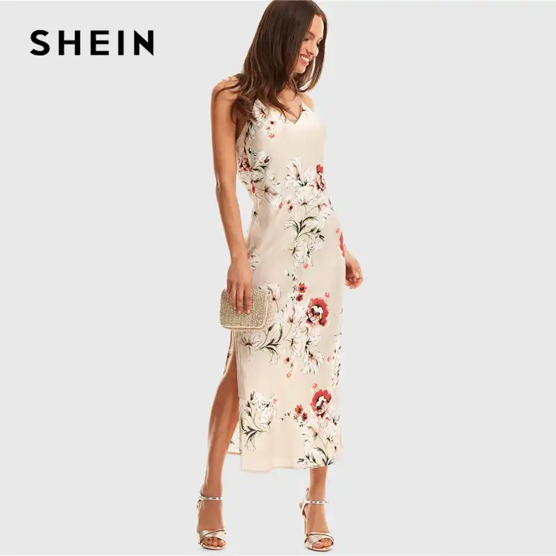 shein floral maxi dress