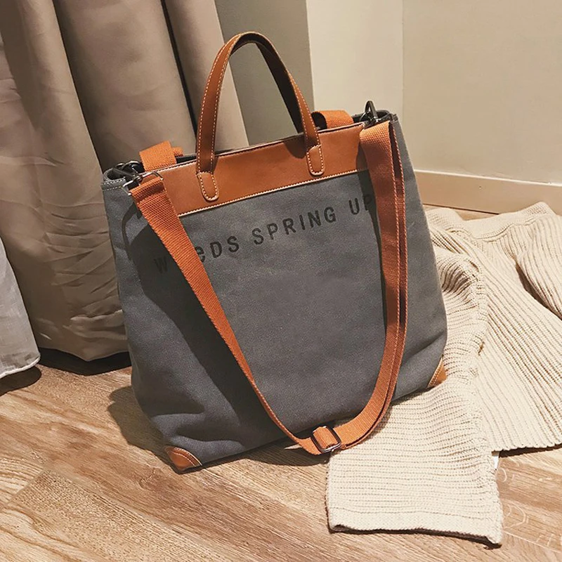 Новинка, женская сумка через плечо с верхней ручкой, дизайнерские сумки, известный бренд, холщовая Женская Повседневная сумка для покупок