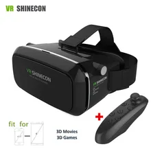 Virtual Reality Smartphone 3D VR Glasses Goggles Head Glasses Mount Moblie Helmet Cardboard 2.0 Box+Phone Bluetooth Control
