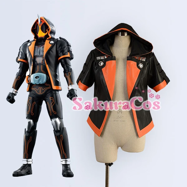 フェイクレザーパーカージャケット アニメ仮面ライダーゴーストコスプレ衣装外側トップユニセックスs Xl新 Cosplay Costume Cosplay Costume Animecosplay Anime Aliexpress