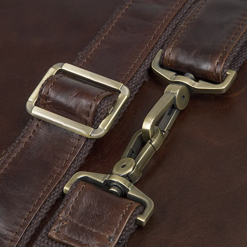 Nesitu высокое качество Винтаж Кофе первый Слои натуральная кожа 14 ''ноутбук Для мужчин портфель офиса Портфели сумки через плечо M7092