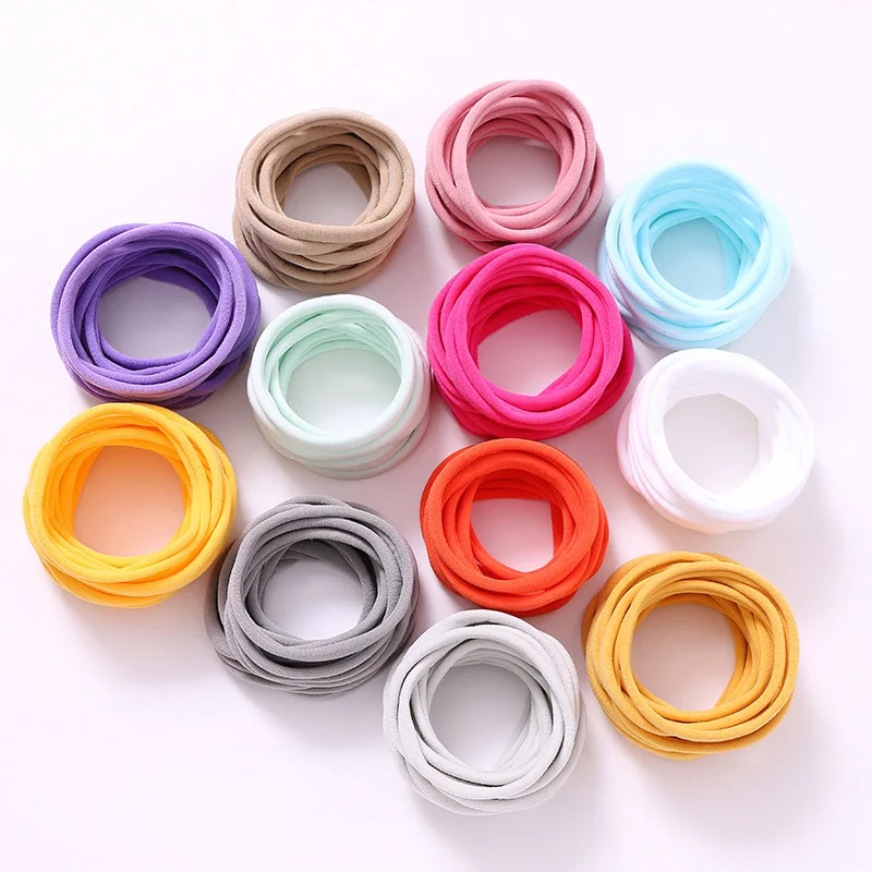 

3000 pcs/lot, Baby Girls Nylon Headbands Super Soft Nylon Headbands, DIY Nylon Baby Headbands one size fits most