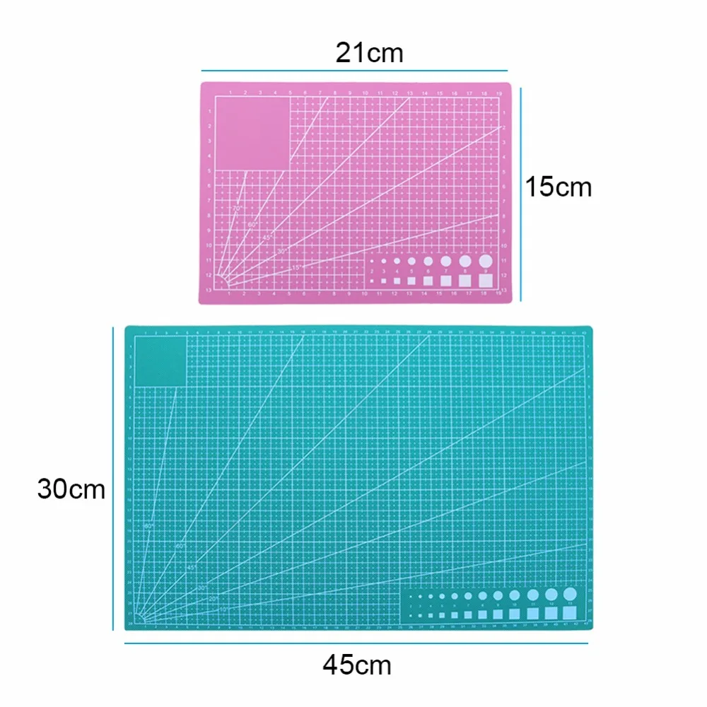 A3/A5 ПВХ коврик для резки лоскутный коврик для резки A3 Лоскутные инструменты Режущий коврик ручной инструмент DIY разделочная доска Двусторонняя самовосhealing вающаяся