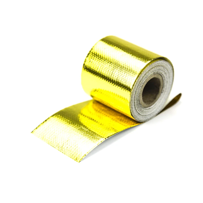 200" x 2" Car Fiberglass Self Adhesive Gold High Temperature Heat