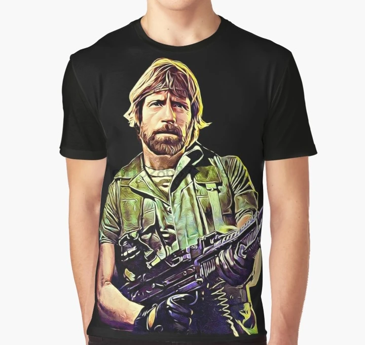 

All Over Print 3D Tshirt Chuck Norris Soldier Full Print Big print Graphic T Shirt