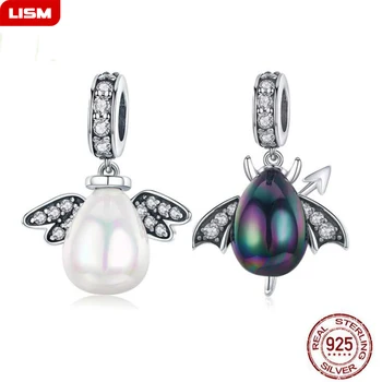 

New Flash Deals 925 Sterling Silver Samll Demon Eggs Pendant Beads fit Charm Bracelet Necklace DIY Jewelry for Women Gift