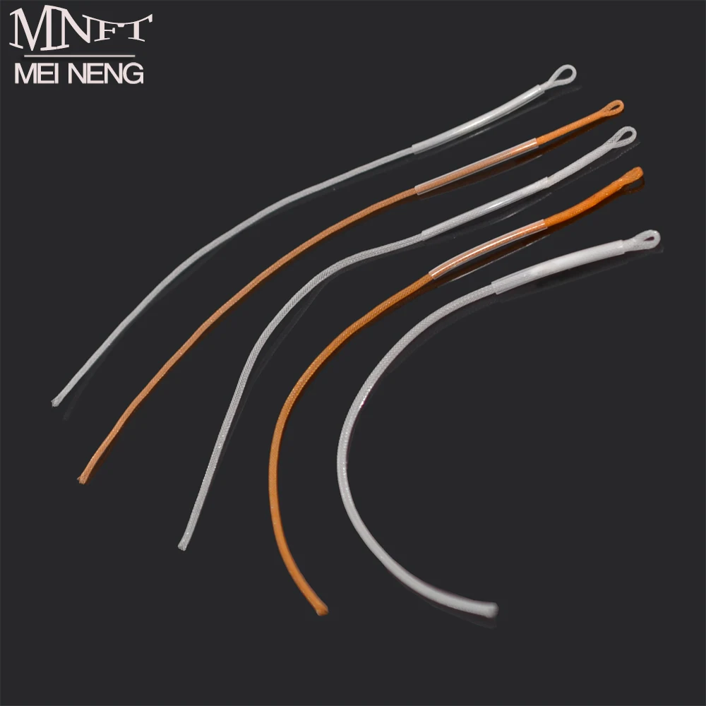 MNFT 12 Pcs عالية القوة صنارة صيد السمك بذبابة الصيد الصناعية حلقة موصل 20LB/30LB/50LB النايلون مضفر زعيم الحلقات ل يطير خط